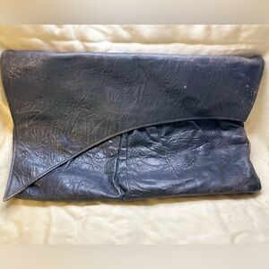 2/$15 XL Steel Gray PU Leather Clutch